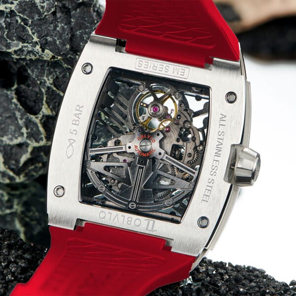 Louvre Series Men’s Skeleton Automatic Watch EM-ST-YBR - Image 6