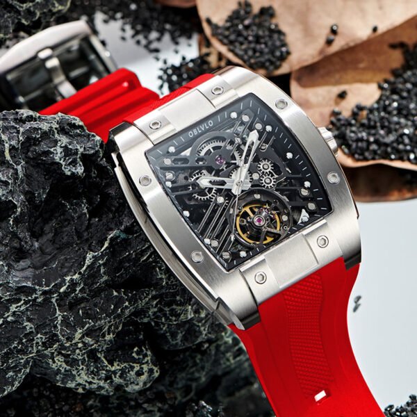 Louvre Series Men’s Skeleton Automatic Watch EM-ST-YBR - Image 3