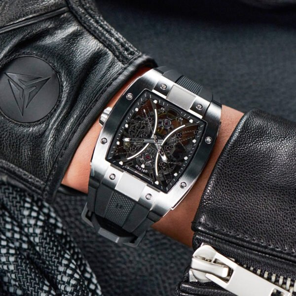 Louvre Series Men’s Skeleton Automatic Watch EM-S-YBB - Image 4