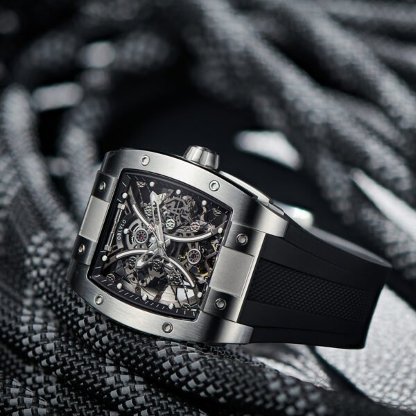 Louvre Series Men’s Skeleton Automatic Watch EM-S-YBB - Image 5