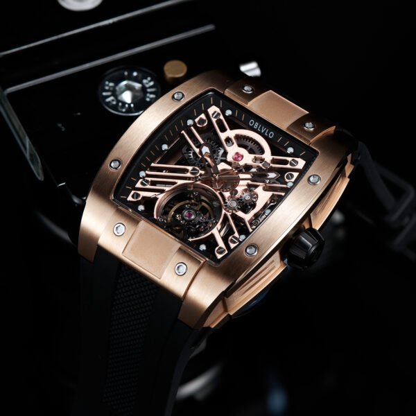 Louvre Series Men’s Skeleton Automatic Watch EM-ST-PBB - Image 5