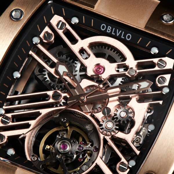 Louvre Series Men’s Skeleton Automatic Watch EM-ST-PBB - Image 6