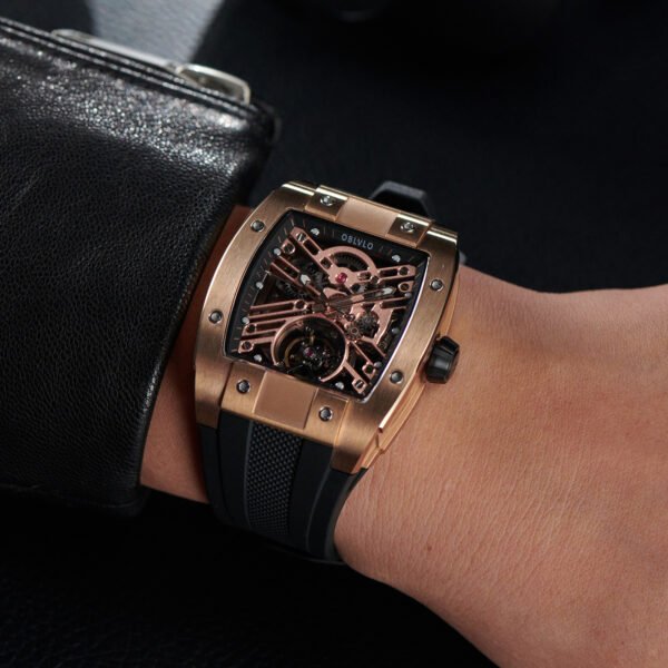 Louvre Series Men’s Skeleton Automatic Watch EM-ST-PBB - Image 4