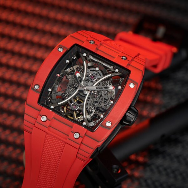 Louvre Series Men’s Skeleton Automatic Watch EM-S-RBR - Image 5