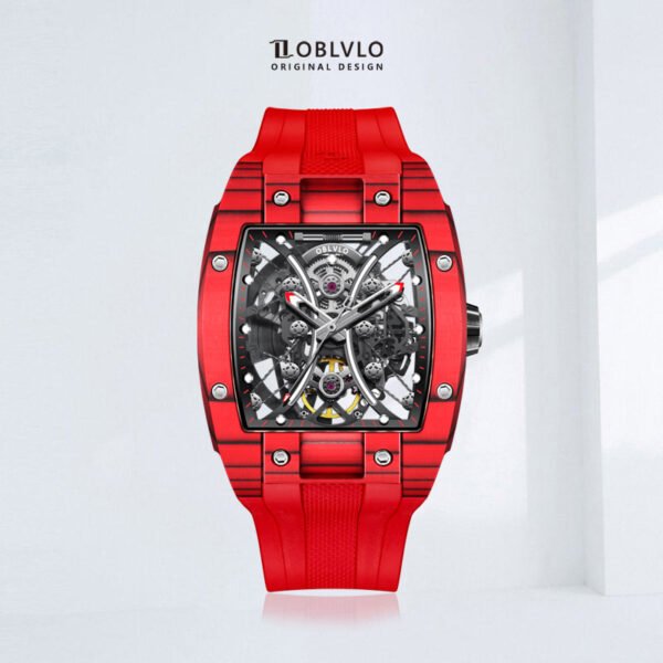Louvre Series Men’s Skeleton Automatic Watch EM-S-RBR
