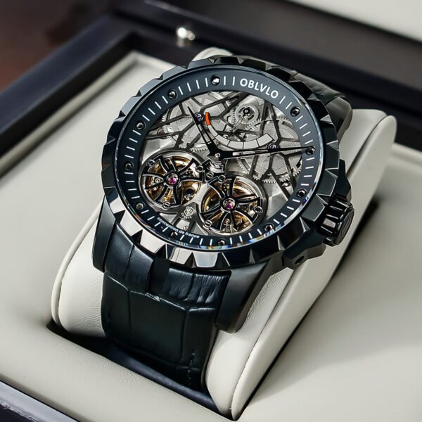 Knight Double Flywheel Kinetic Men’s Mechanical Watch RM-E-BBB - Image 4
