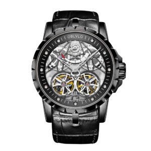 Knight Double Flywheel Kinetic Men’s Mechanical Watch RM-E-BBB