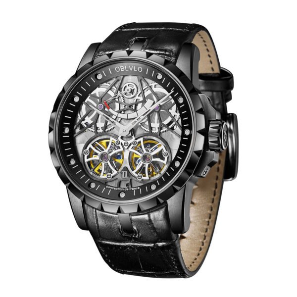 Knight Double Flywheel Kinetic Men’s Mechanical Watch RM-E-BBB - Image 7