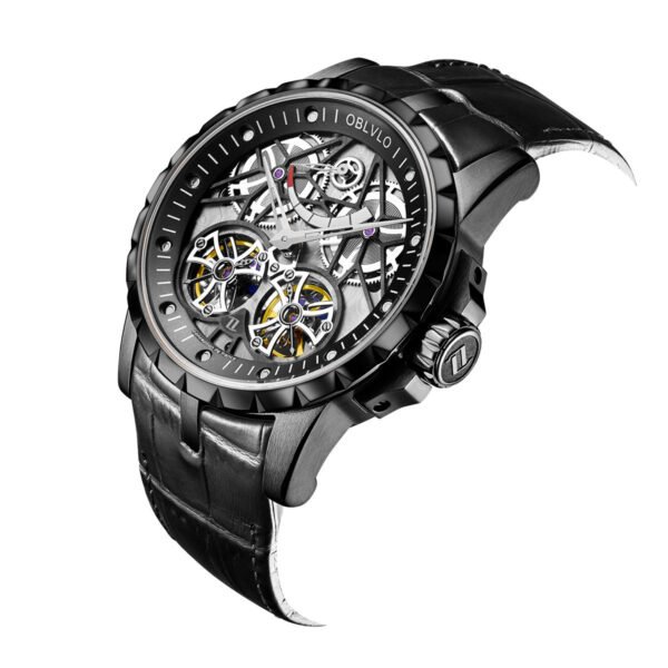 Knight Double Flywheel Kinetic Men’s Mechanical Watch RM-E-BBB - Image 8