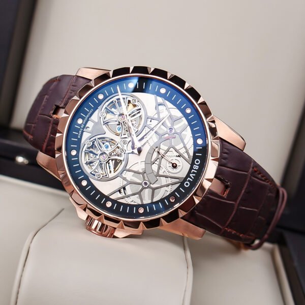 Knight Double Flywheel Kinetic Men’s Mechanical Watch RM-E-PBW - Image 4