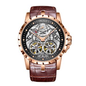 Knight Double Flywheel Kinetic Men’s Mechanical Watch RM-E-PBW