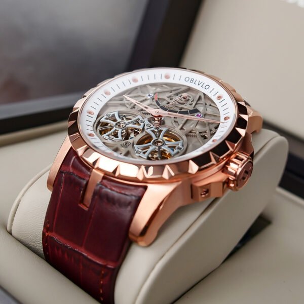 Knight Double Flywheel Kinetic Men’s Mechanical Watch RM-E-PWW - Image 3