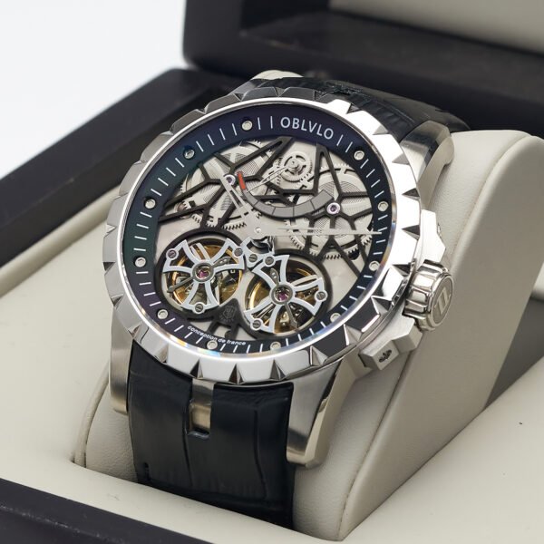 Knight Double Flywheel Kinetic Men’s Mechanical Watch RM-E-YBB - Image 2