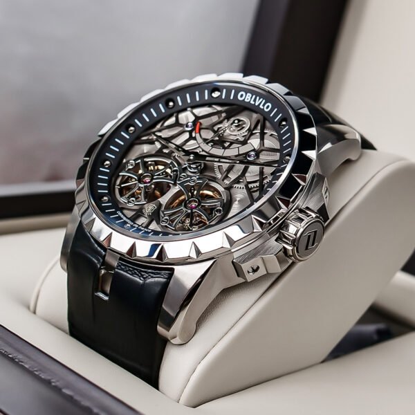 Knight Double Flywheel Kinetic Men’s Mechanical Watch RM-E-YBB - Image 3