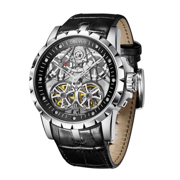 Knight Double Flywheel Kinetic Men’s Mechanical Watch RM-E-YBB - Image 5