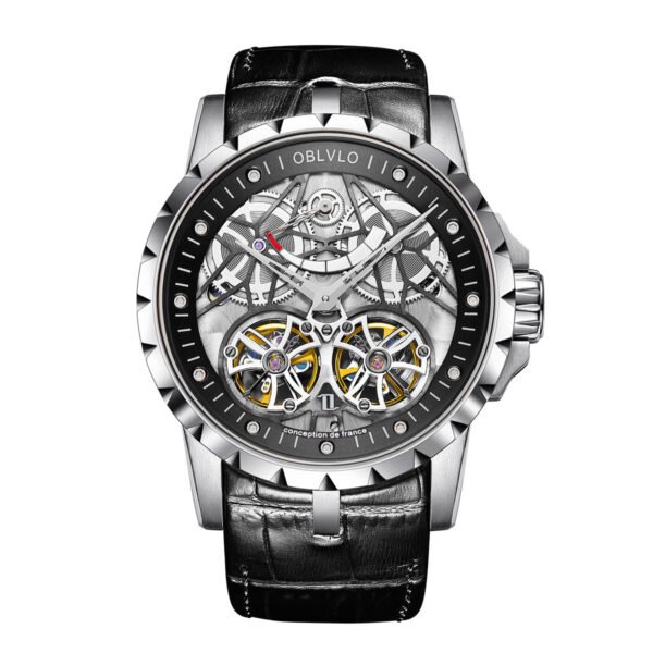 Knight Double Flywheel Kinetic Men’s Mechanical Watch RM-E-YBB