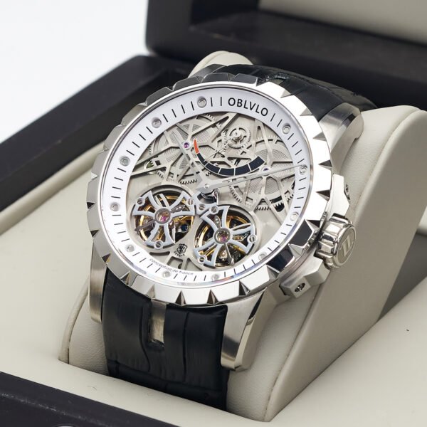 Knight Double Flywheel Kinetic Men’s Mechanical Watch RM-E-YWB - Image 2