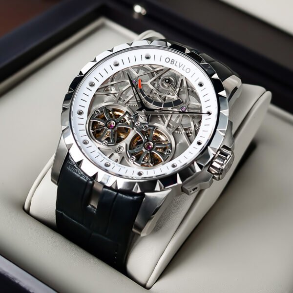 Knight Double Flywheel Kinetic Men’s Mechanical Watch RM-E-YWB - Image 3