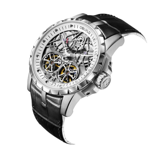 Knight Double Flywheel Kinetic Men’s Mechanical Watch RM-E-YWB - Image 5