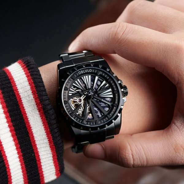 Knight Skeleton Men’s Automatic Bracelet Watch RMS-U-BBBS - Image 2