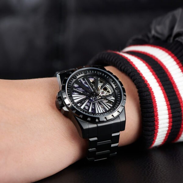 Knight Skeleton Men’s Automatic Bracelet Watch RMS-U-BBBS - Image 7