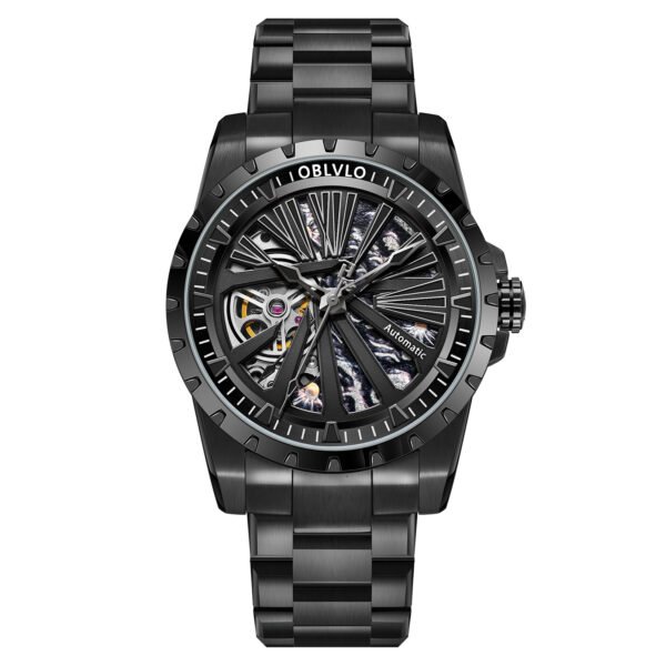 Knight Skeleton Men’s Automatic Bracelet Watch RMS-U-BBBS