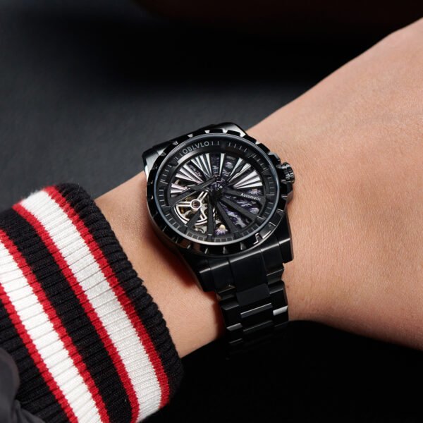 Knight Skeleton Men’s Automatic Bracelet Watch RMS-U-BBBS - Image 9