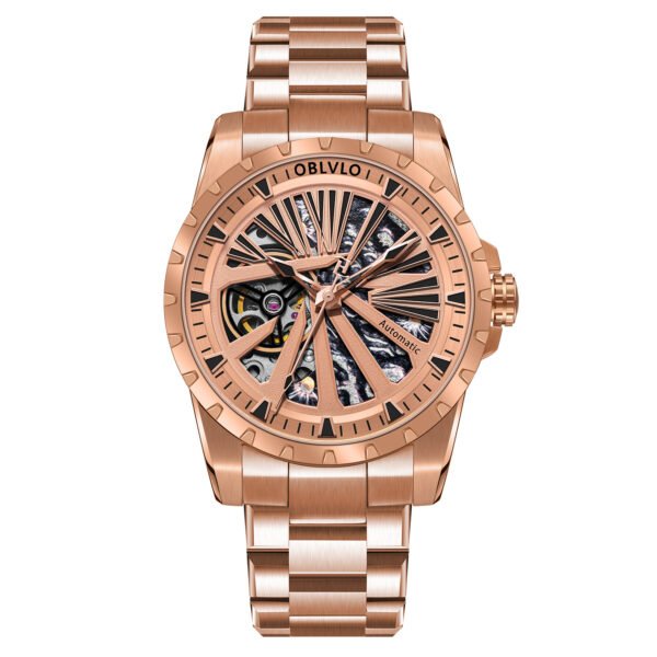 Knight Skeleton Men’s Automatic Bracelet Watch RMS-U-PPPS - Image 12
