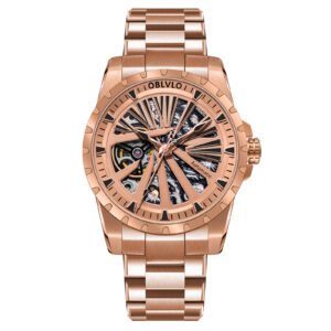 Knight Skeleton Men’s Automatic Bracelet Watch RMS-U-PPPS