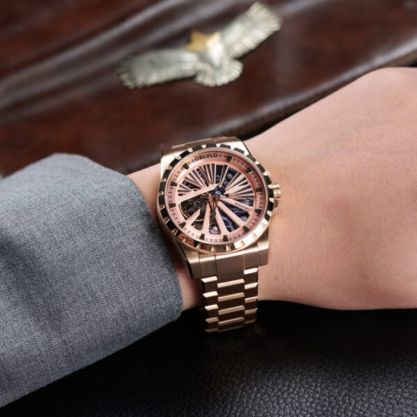Knight Skeleton Men’s Automatic Bracelet Watch RMS-U-PPPS - Image 9
