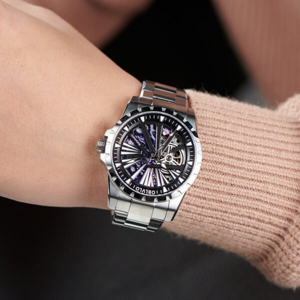 Knight Skeleton Men’s Automatic Bracelet Watch RMS-U-YBYS - Image 6