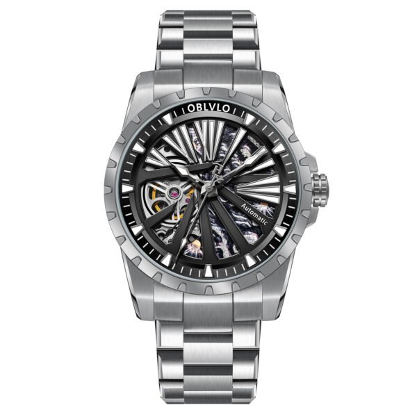 Knight Skeleton Men’s Automatic Bracelet Watch RMS-U-YBYS