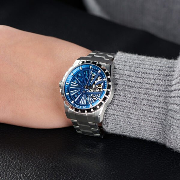 Knight Skeleton Men’s Automatic Bracelet Watch RMS-U-YLYS - Image 3