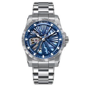 Knight Skeleton Men’s Automatic Bracelet Watch RMS-U-YLYS