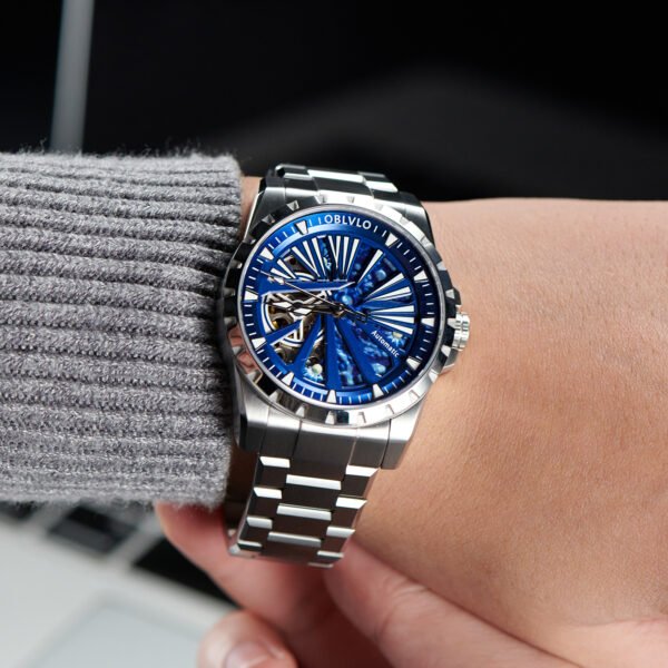 Knight Skeleton Men’s Automatic Bracelet Watch RMS-U-YLYS - Image 5