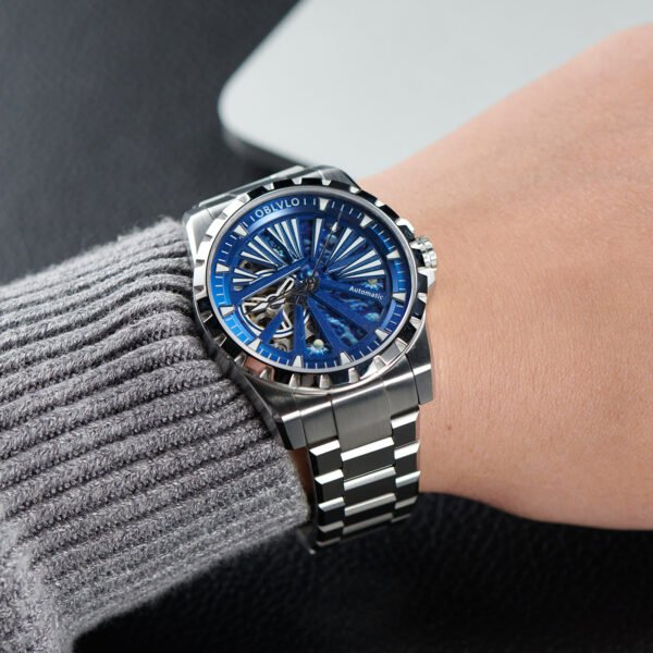Knight Skeleton Men’s Automatic Bracelet Watch RMS-U-YLYS - Image 6