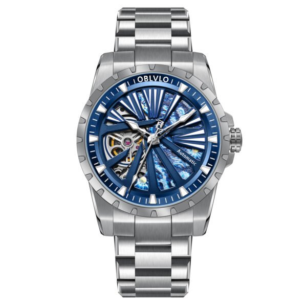 Knight Skeleton Men’s Automatic Bracelet Watch RMS-U-YLYS