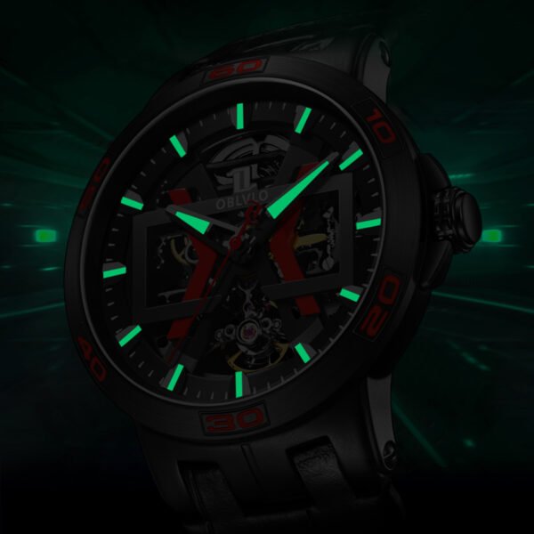 Allied Forces Skeleton Men’s Automatic Watch UM-BRBL - Image 4
