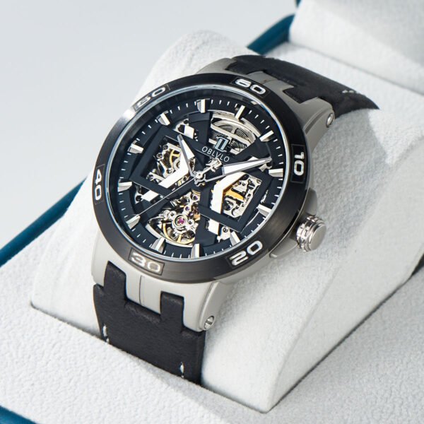 Allied Forces Skeleton Men’s Automatic Watch UM-TBBL - Image 2