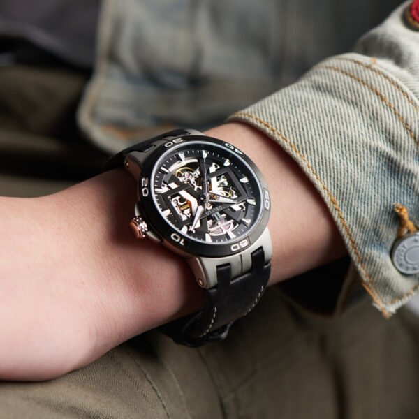 Allied Forces Skeleton Men’s Automatic Watch UM-TBBL - Image 3