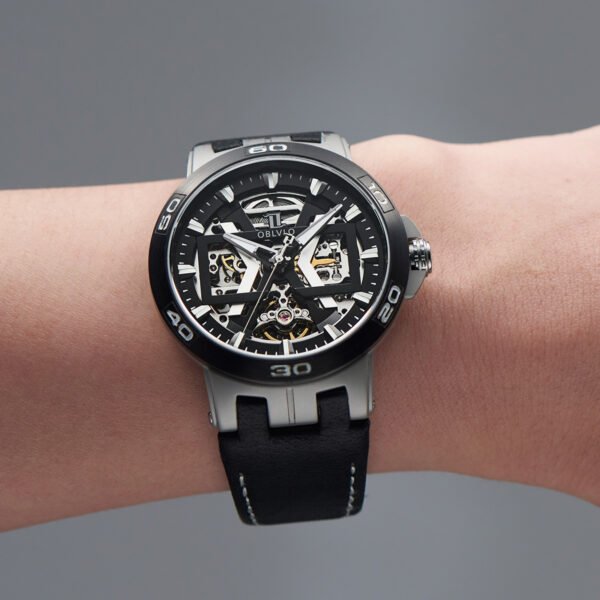 Allied Forces Skeleton Men’s Automatic Watch UM-TBBL - Image 4