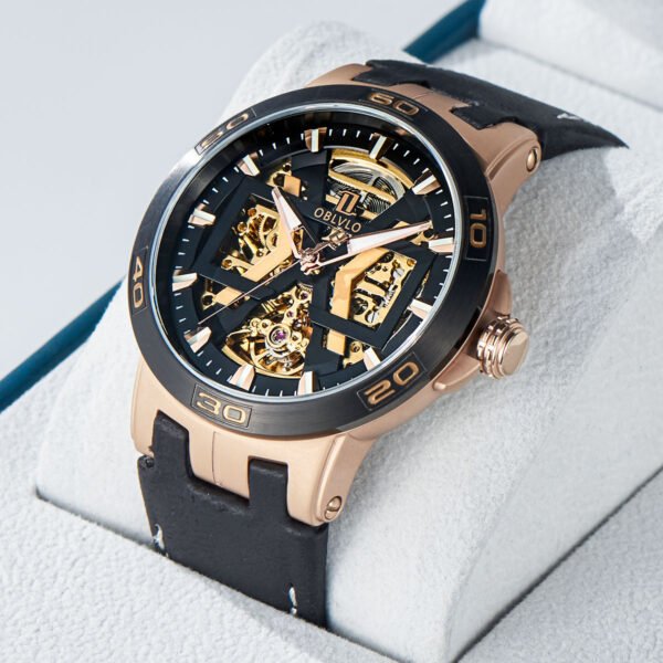 Allied Forces Skeleton Men’s Automatic Watch UM-TBGL - Image 2