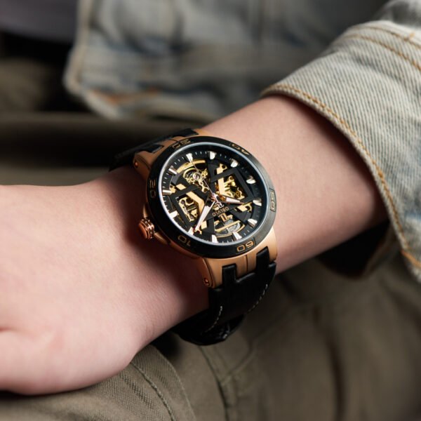 Allied Forces Skeleton Men’s Automatic Watch UM-TBGL - Image 3
