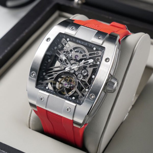 Louvre Series Men’s Skeleton Automatic Watch EM-ST-YBR - Image 2