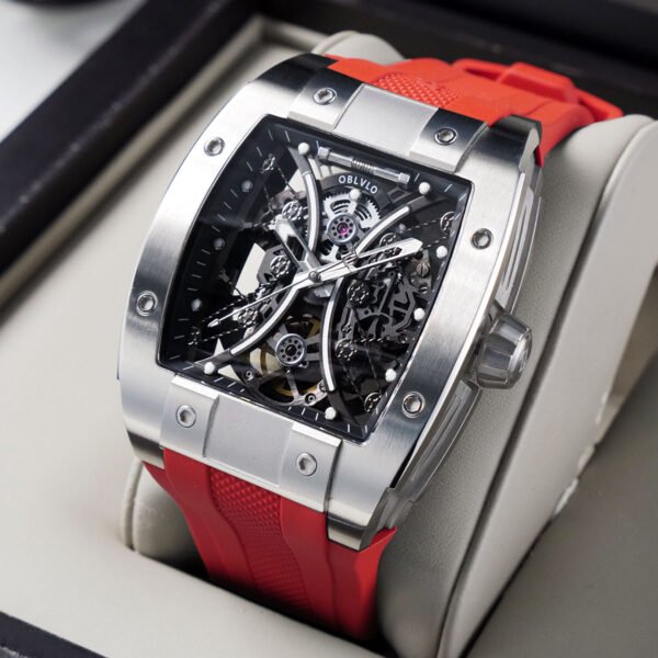 Louvre Series Men’s Skeleton Automatic Watch EM-S-YBR - Image 2